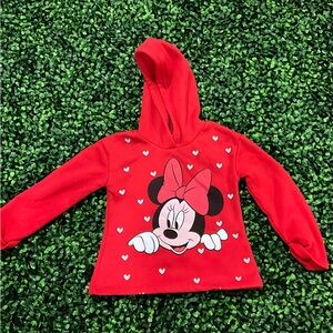Disney Red Minnie Mouse Kids Hoodie
